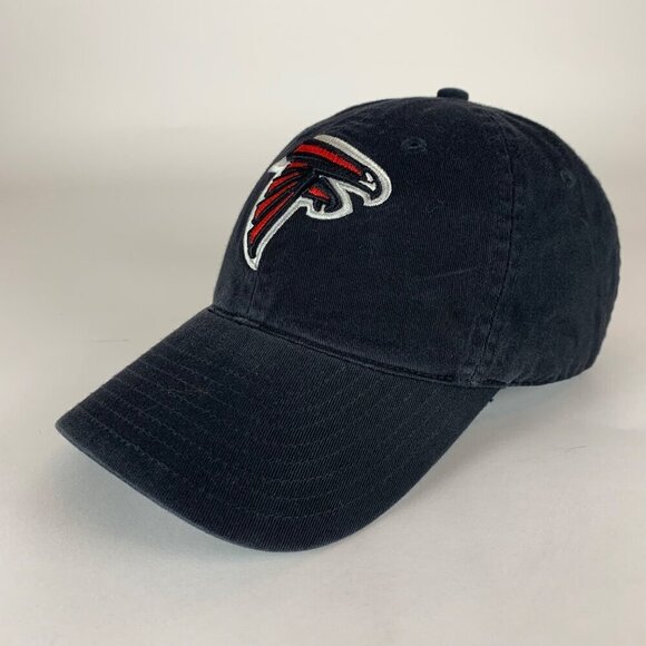 Atlanta Falcons NFL Black Reebok Relaxed Fit Strapback Adjustable Hat - Picture 1 of 5
